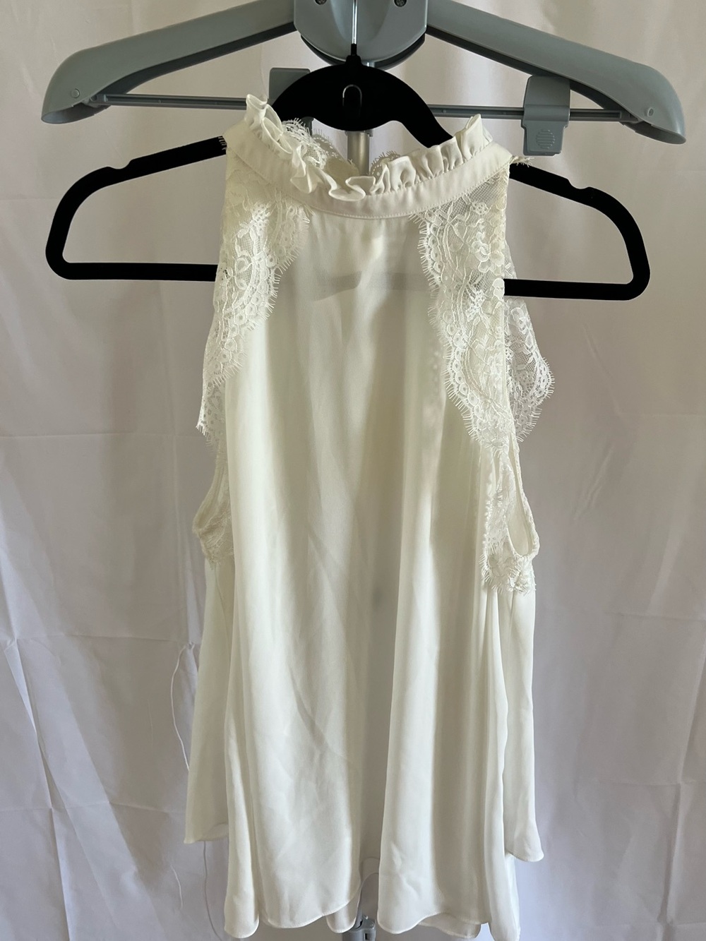 Emanuel Ungaro Cream Lace Halter Blouse